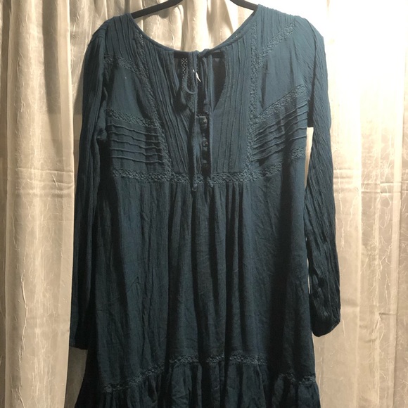 FREE PEOPLE teal dress - Picture 1 of 5